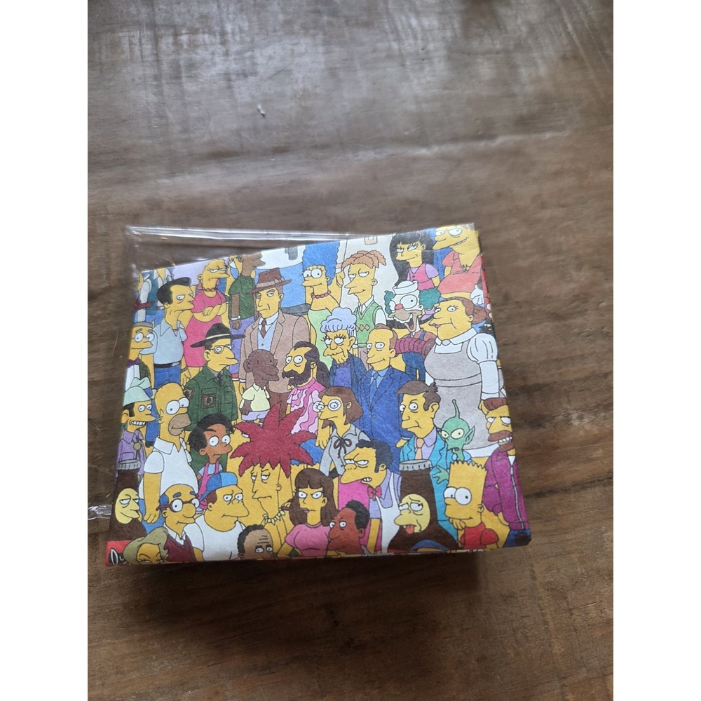 The Simpsons Mighty Wallet Tyvek Paper Wallet Loot Crate Exclusive Brand NEW